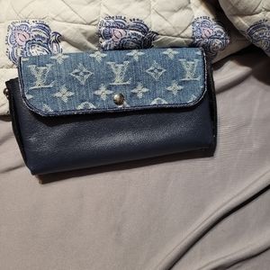 Handmade louis vuitton crossbody.